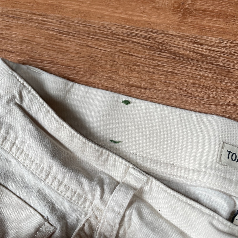 Toad & Co womens skinny pants size 10 off white organic cotton sustainable - Picture 4 of 11